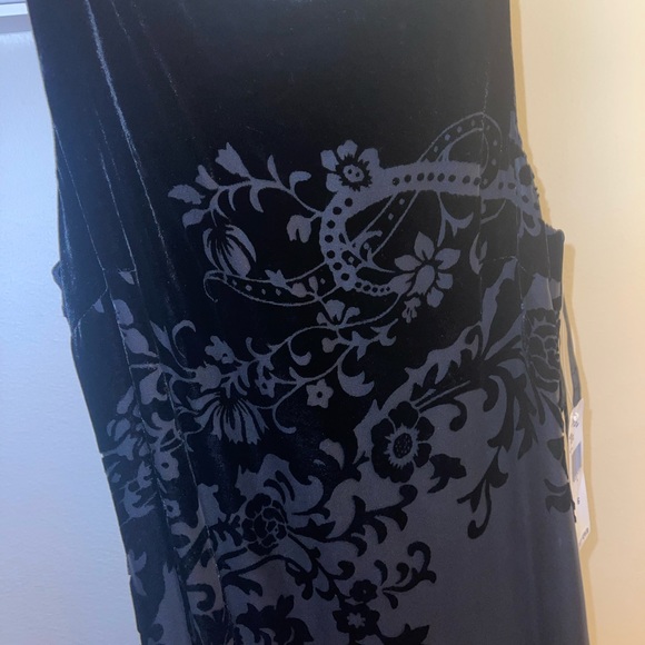 NWT STUNNING RALPH LAUREN SILK WITH VELVET GOWN! HOLIDAY PARTIES!!!! - Picture 5 of 6